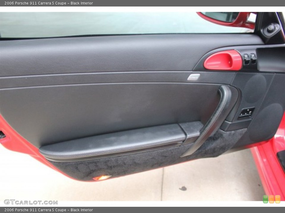 Black Interior Door Panel for the 2006 Porsche 911 Carrera S Coupe #105041988