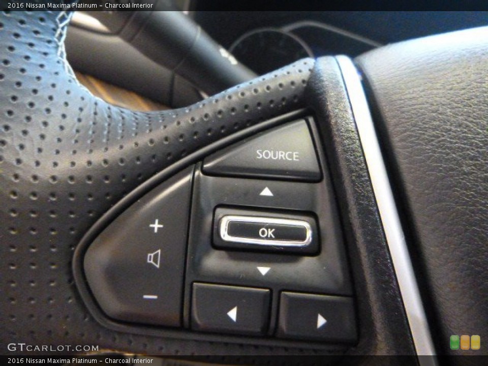 Charcoal Interior Controls for the 2016 Nissan Maxima Platinum #105042162