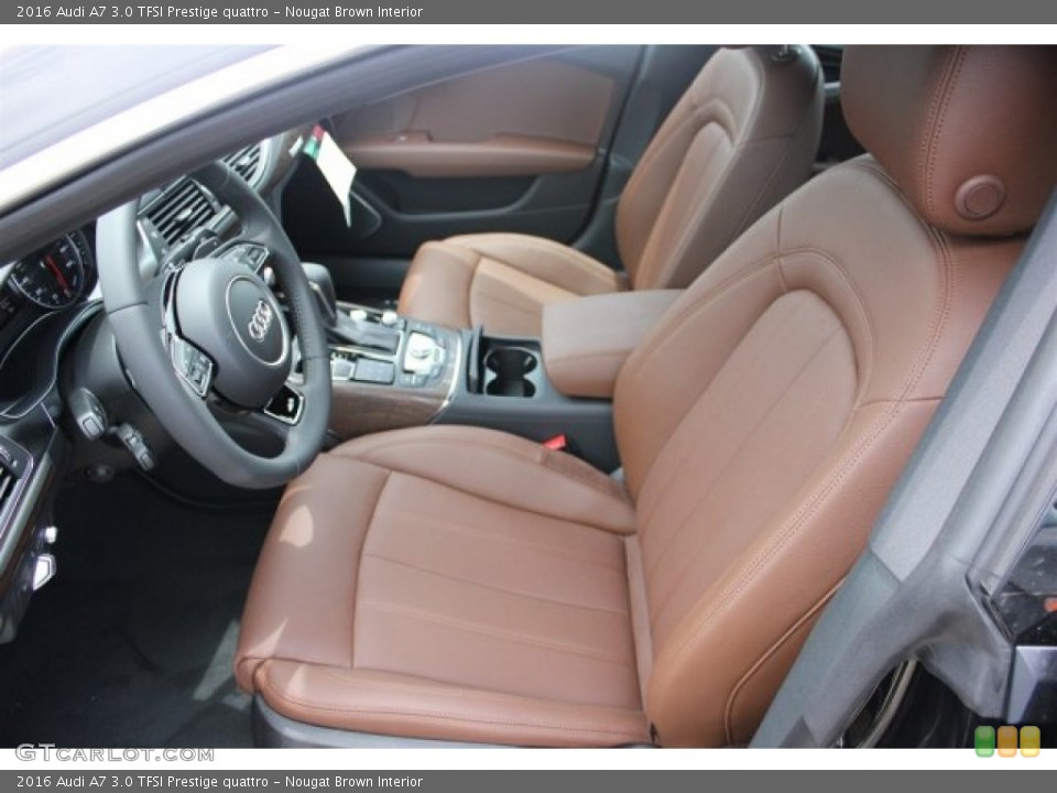 Nougat Brown Interior Front Seat for the 2016 Audi A7 3.0 TFSI Prestige quattro #105043362