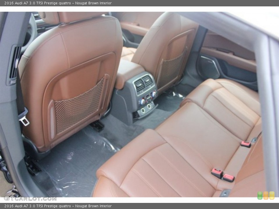 Nougat Brown Interior Rear Seat for the 2016 Audi A7 3.0 TFSI Prestige quattro #105043920