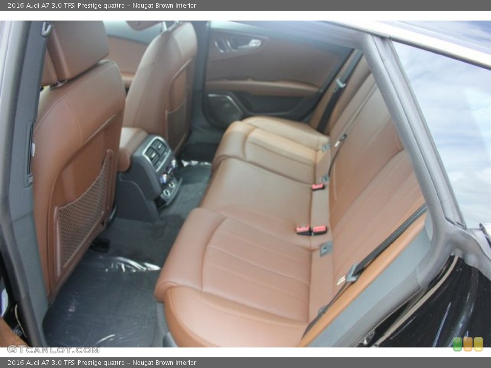 Nougat Brown Interior Rear Seat for the 2016 Audi A7 3.0 TFSI Prestige quattro #105043935