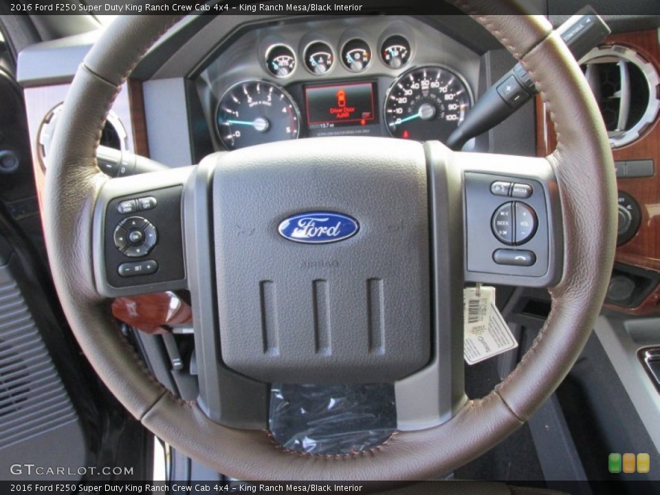 King Ranch Mesa/Black Interior Steering Wheel for the 2016 Ford F250 Super Duty King Ranch Crew Cab 4x4 #105050673