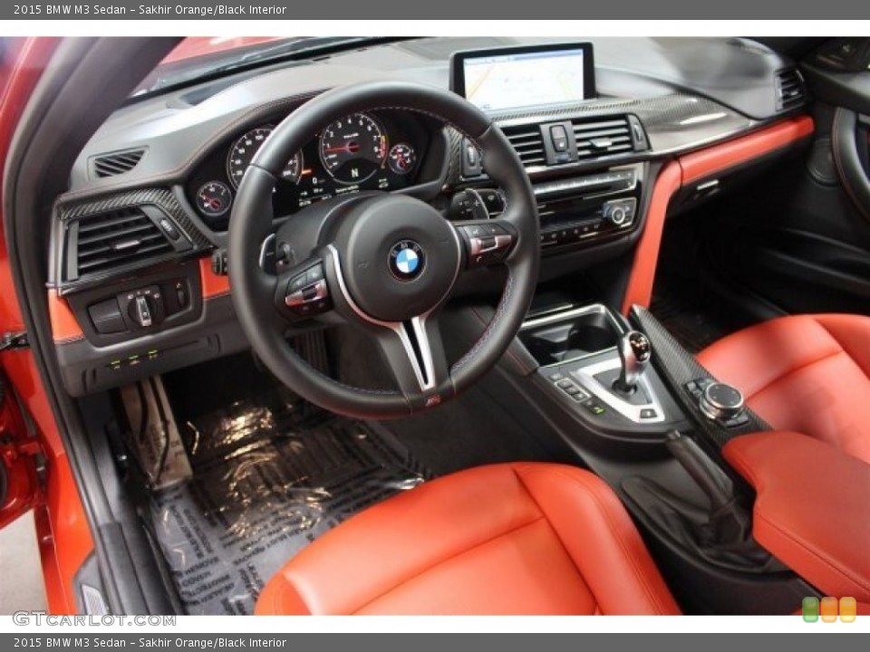 Sakhir Orange/Black Interior Photo for the 2015 BMW M3 Sedan #105061206