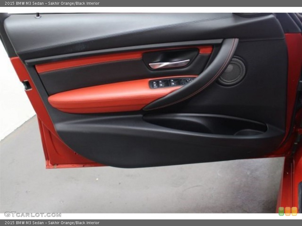 Sakhir Orange/Black Interior Door Panel for the 2015 BMW M3 Sedan #105061356