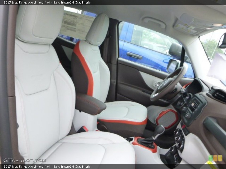Bark Brown/Ski Gray Interior Front Seat for the 2015 Jeep Renegade Limited 4x4 #105064506