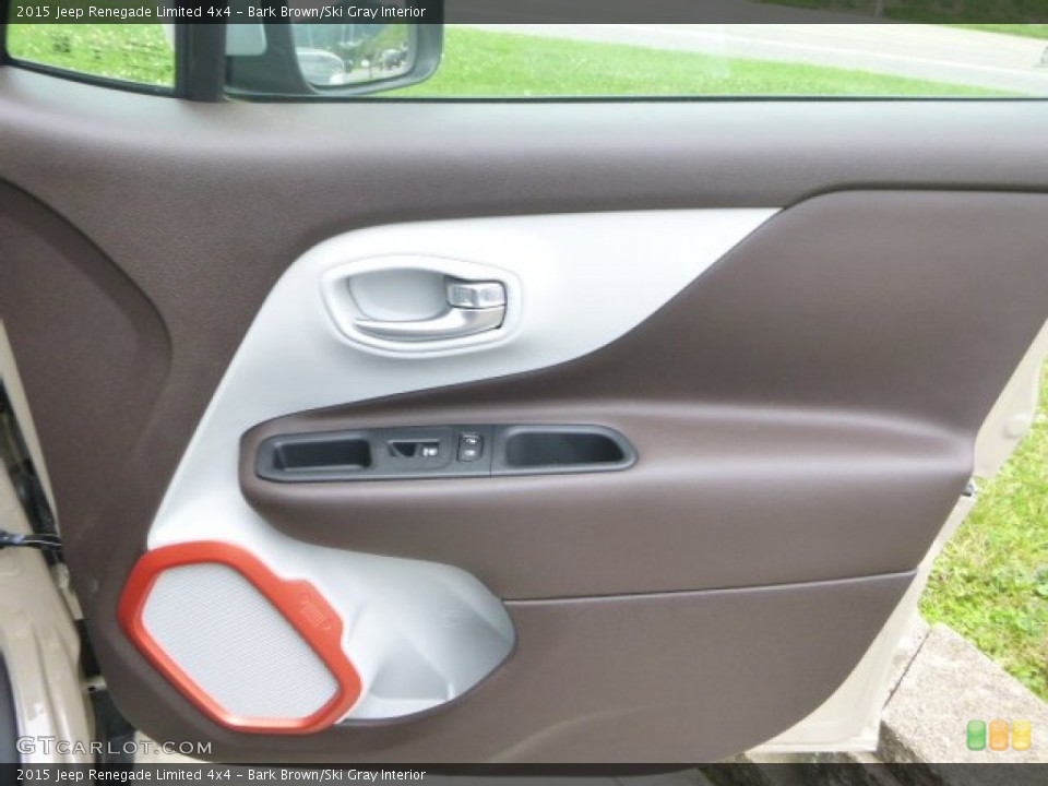 Bark Brown/Ski Gray Interior Door Panel for the 2015 Jeep Renegade Limited 4x4 #105064530