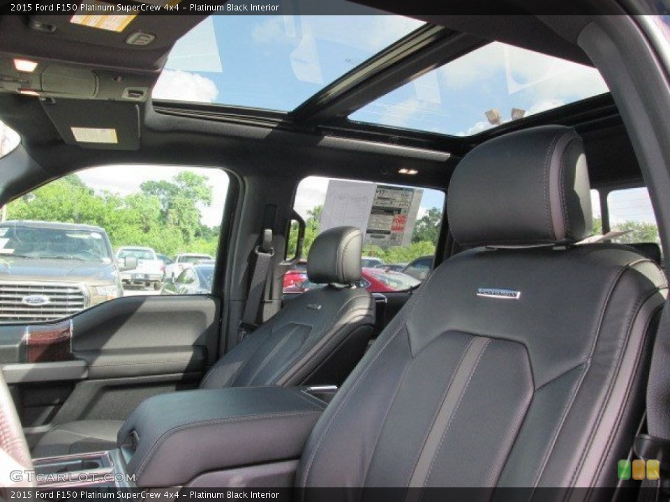 Platinum Black 2015 Ford F150 Interiors