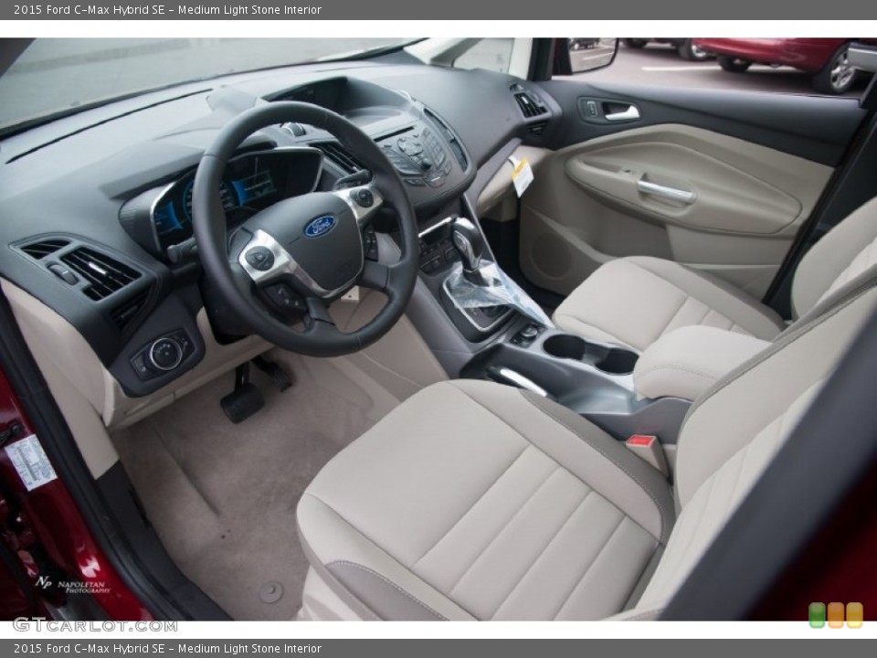 Medium Light Stone Interior Photo for the 2015 Ford C-Max Hybrid SE #105073659