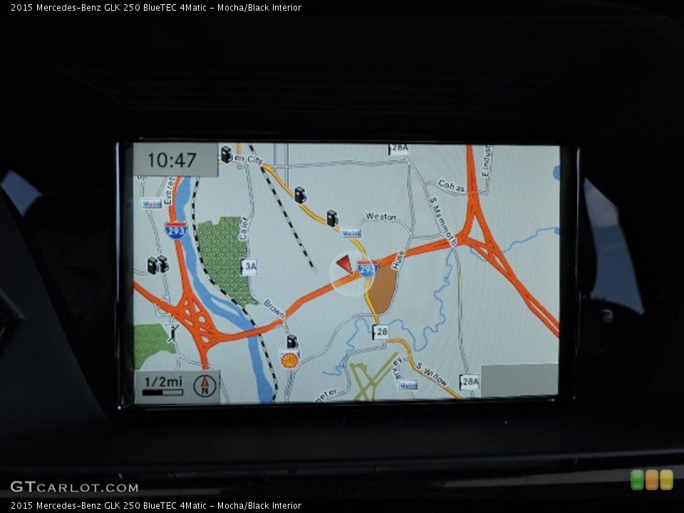 Mocha/Black Interior Navigation for the 2015 Mercedes-Benz GLK 250 BlueTEC 4Matic #105083160