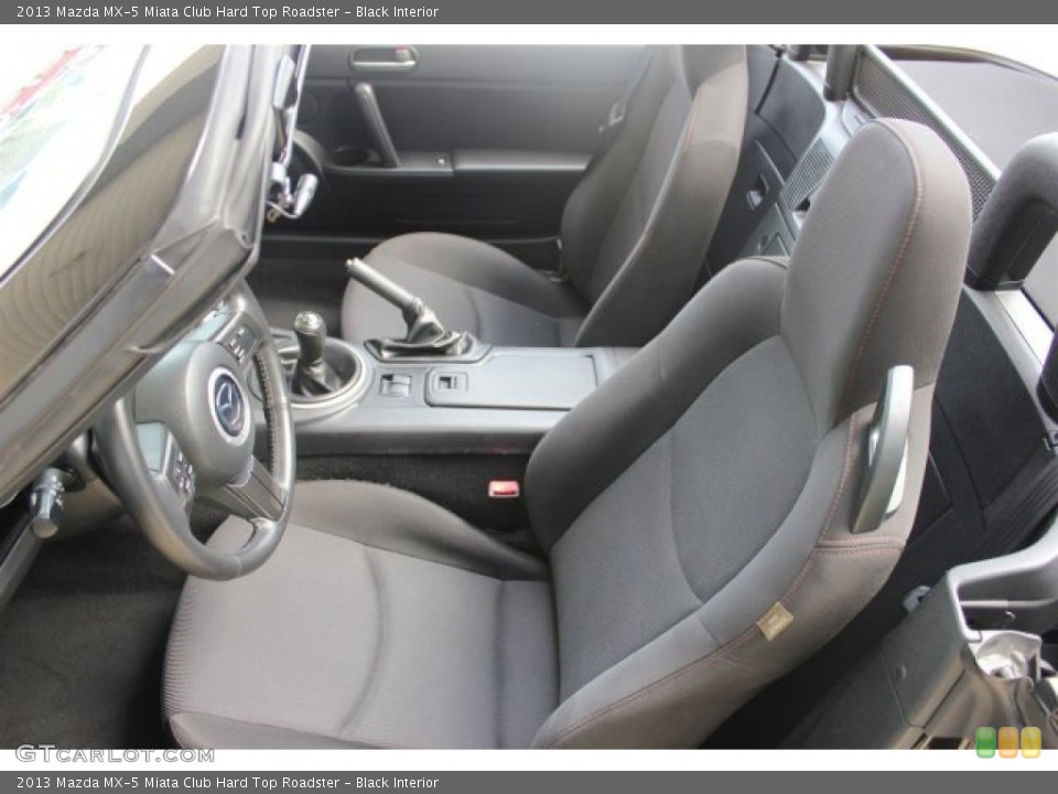 Black Interior Front Seat for the 2013 Mazda MX-5 Miata Club Hard Top Roadster #105083841