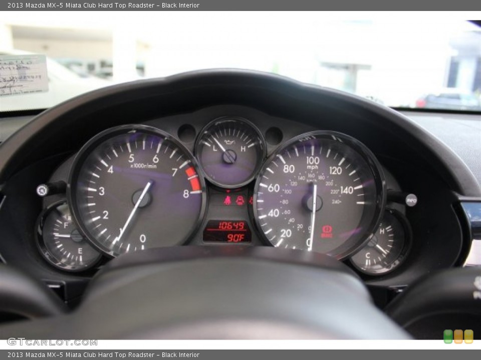 Black Interior Gauges for the 2013 Mazda MX-5 Miata Club Hard Top Roadster #105084036