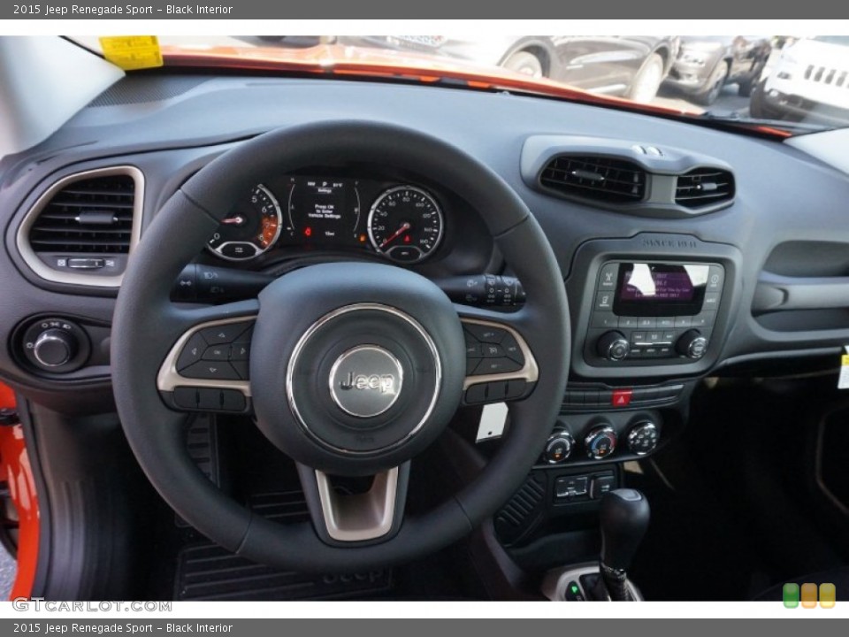 Black Interior Dashboard for the 2015 Jeep Renegade Sport #105088359