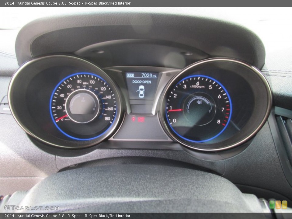 R Spec Black Red Interior Gauges For The 2014 Hyundai
