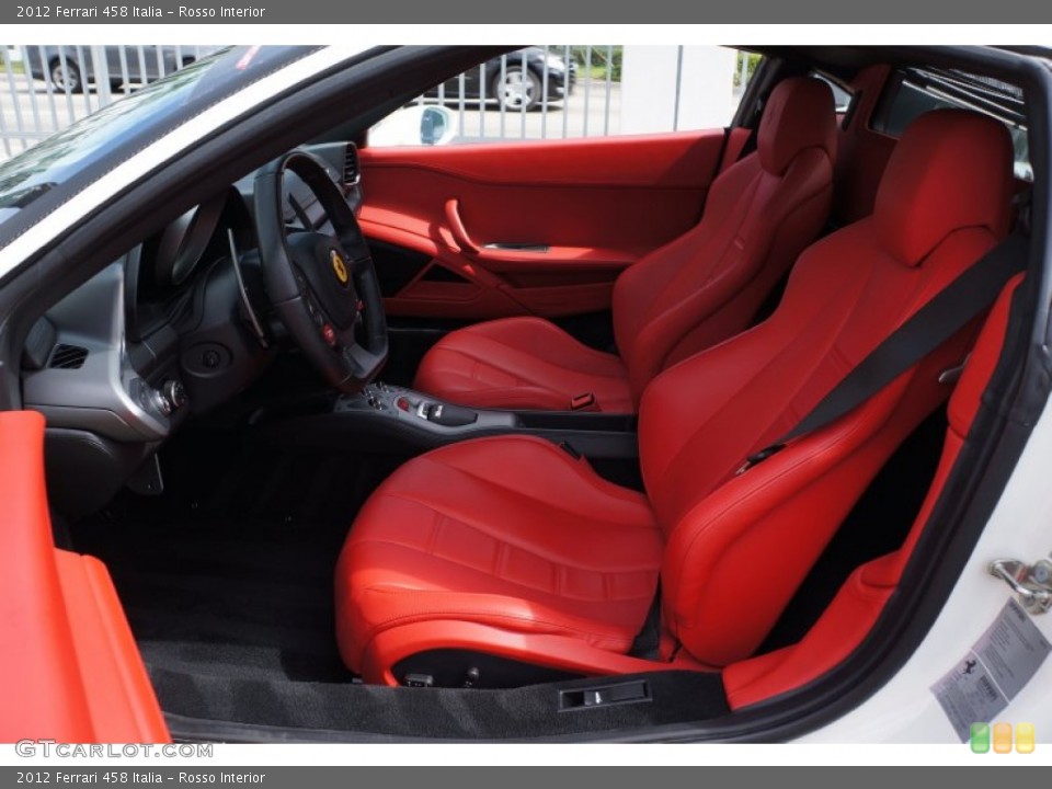 Rosso Interior Front Seat for the 2012 Ferrari 458 Italia #105102972