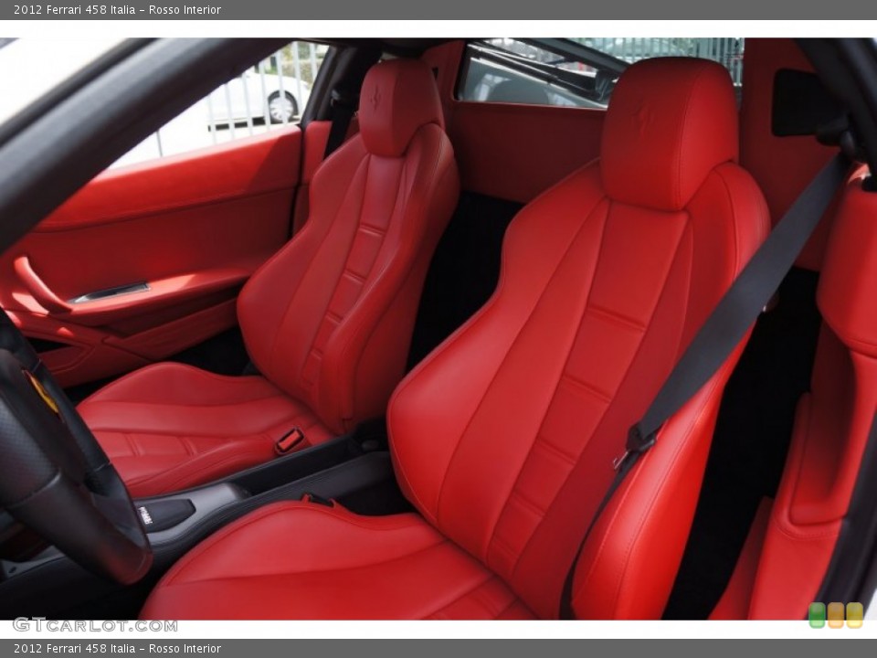 Rosso Interior Front Seat for the 2012 Ferrari 458 Italia #105102981
