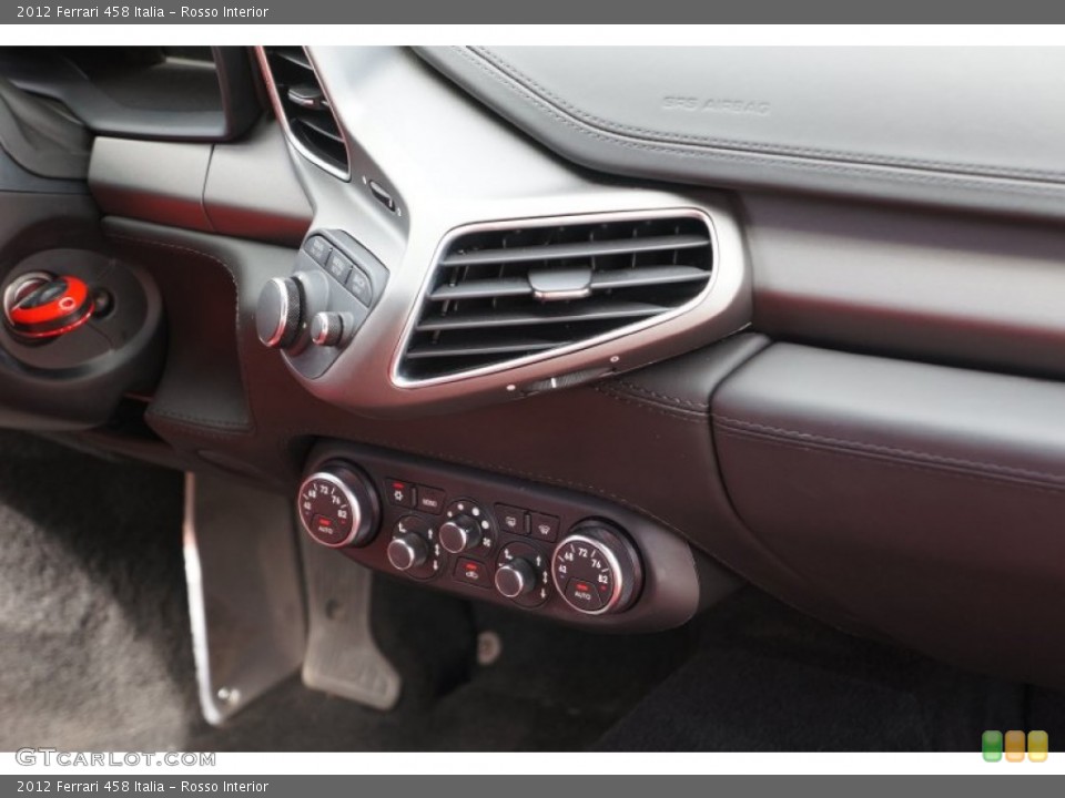 Rosso Interior Controls for the 2012 Ferrari 458 Italia #105103725