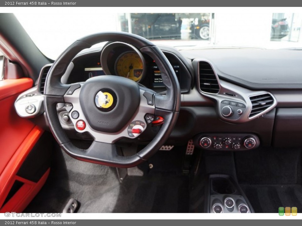 Rosso Interior Dashboard for the 2012 Ferrari 458 Italia #105103971