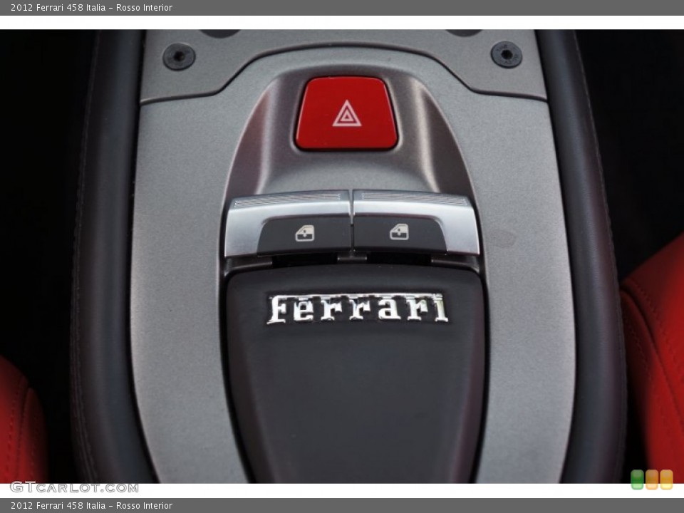 Rosso Interior Controls for the 2012 Ferrari 458 Italia #105104202