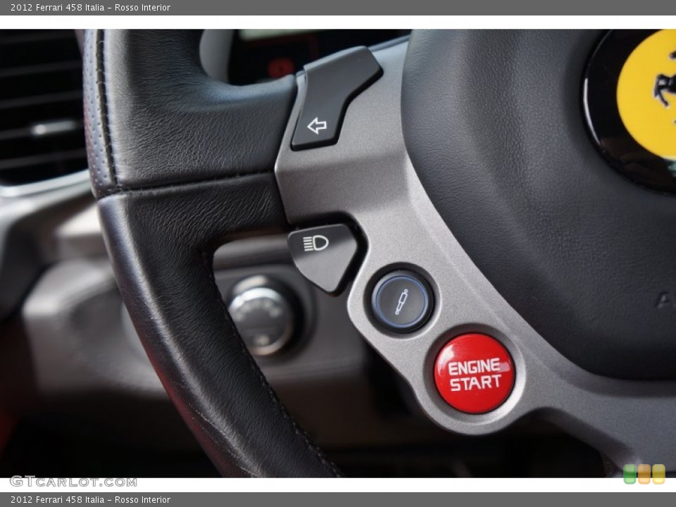 Rosso Interior Controls for the 2012 Ferrari 458 Italia #105104820