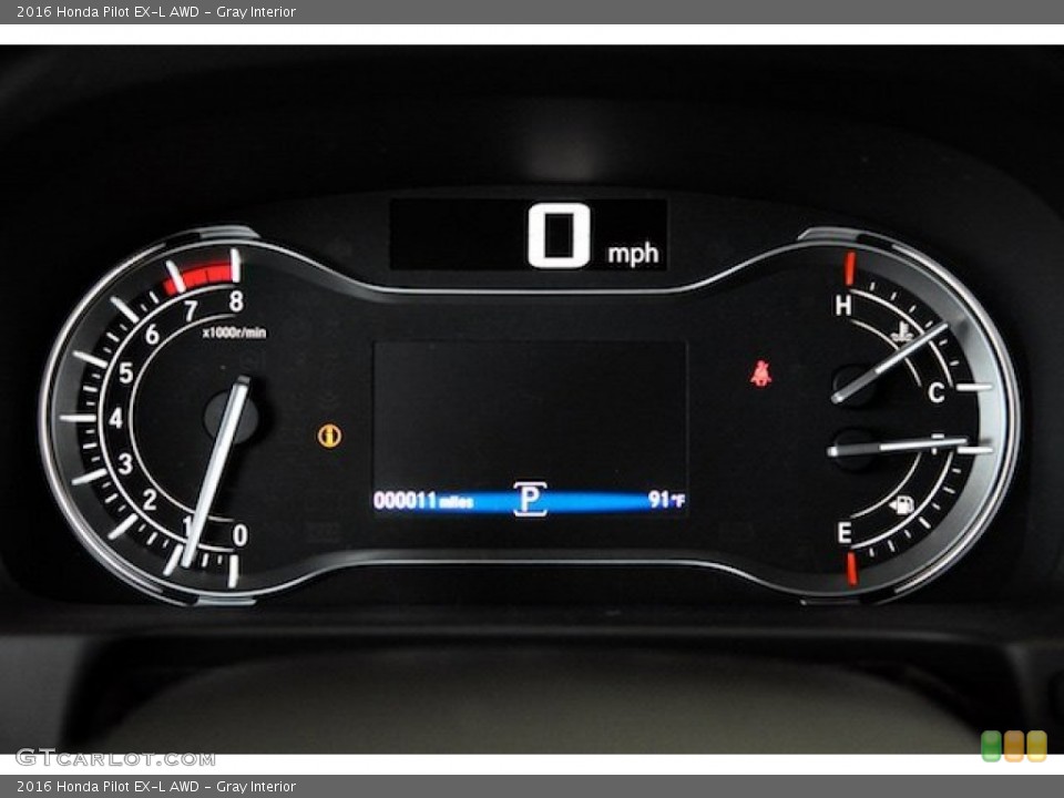 Gray Interior Gauges for the 2016 Honda Pilot EX-L AWD #105105345