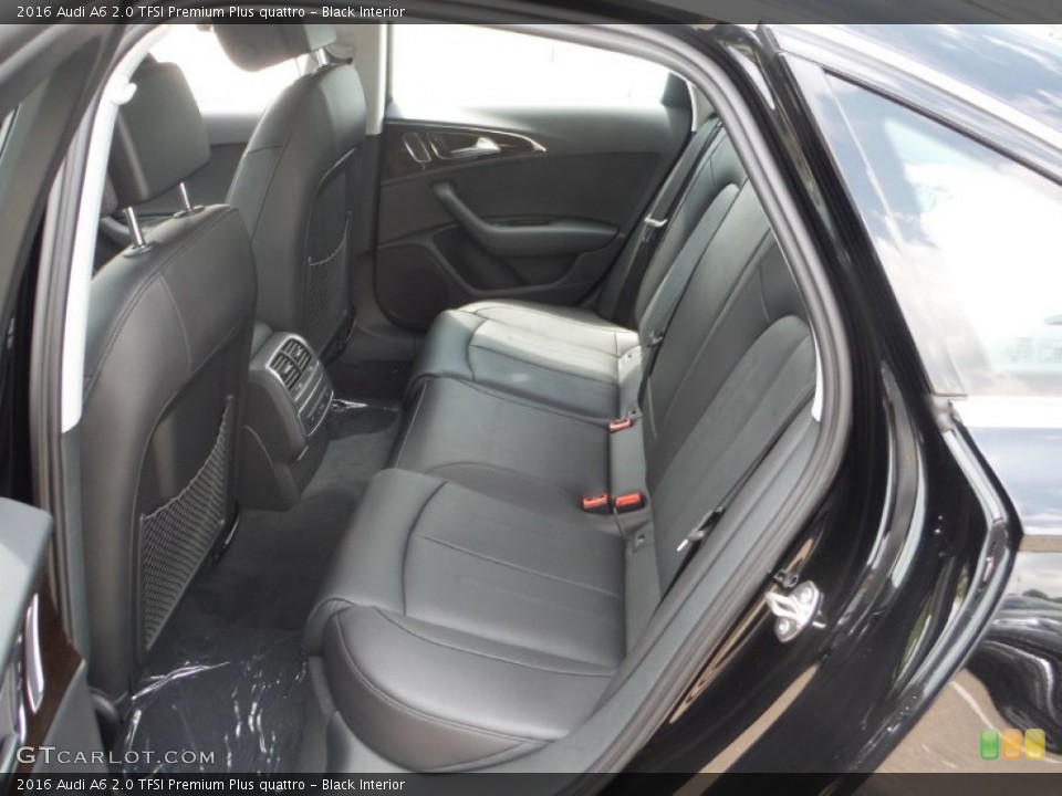 Black Interior Rear Seat for the 2016 Audi A6 2.0 TFSI Premium Plus quattro #105114876