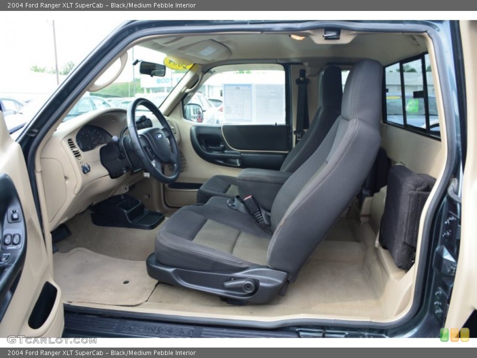 Black/Medium Pebble Interior Photo for the 2004 Ford Ranger XLT SuperCab #105117507