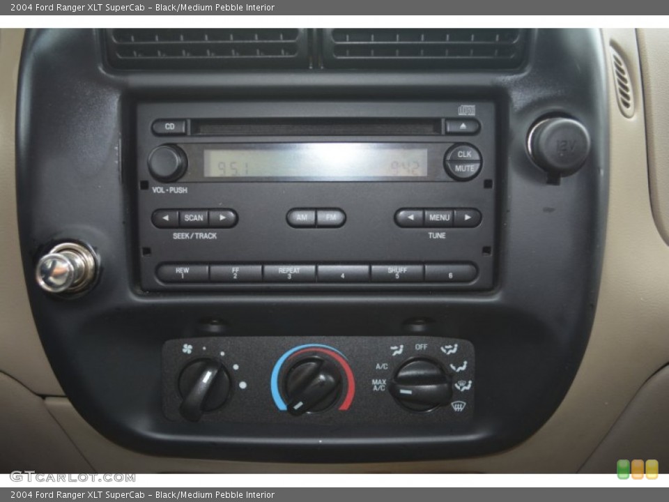 Black/Medium Pebble Interior Audio System for the 2004 Ford Ranger XLT SuperCab #105117585