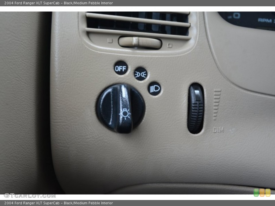 Black/Medium Pebble Interior Controls for the 2004 Ford Ranger XLT SuperCab #105117651