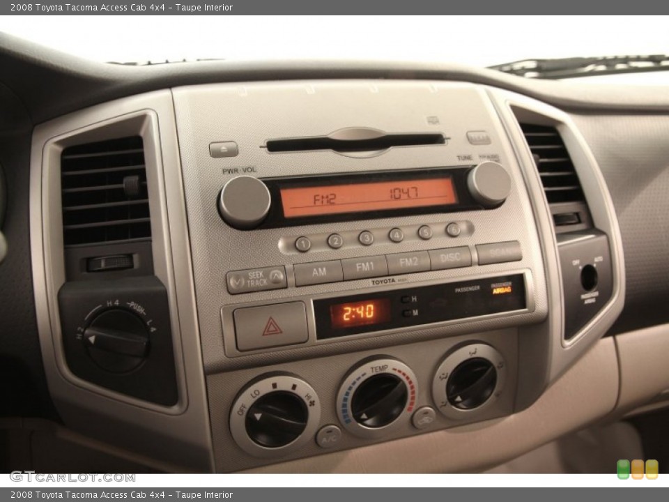 Taupe Interior Controls for the 2008 Toyota Tacoma Access Cab 4x4 #105120147
