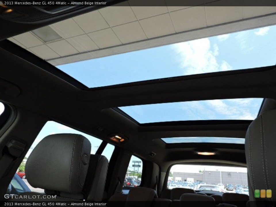 Almond Beige Interior Sunroof for the 2013 Mercedes-Benz GL 450 4Matic #105120453