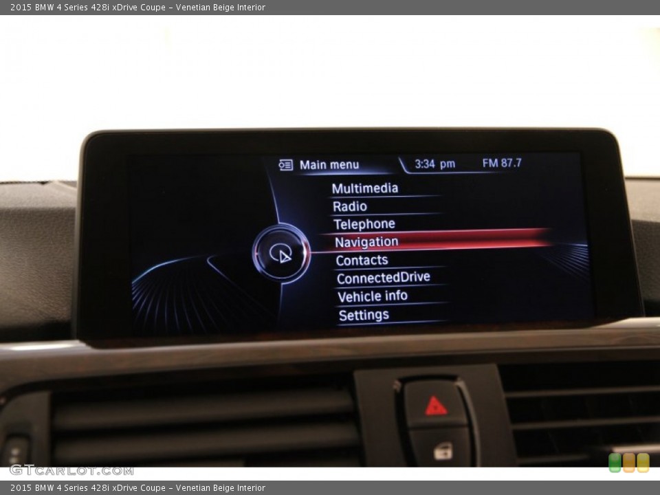 Venetian Beige Interior Controls for the 2015 BMW 4 Series 428i xDrive Coupe #105120927