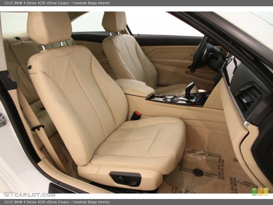Venetian Beige Interior Front Seat for the 2015 BMW 4 Series 428i xDrive Coupe #105121023