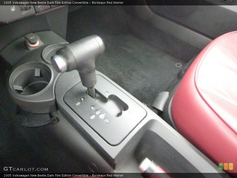 Bordeaux Red Interior Transmission for the 2005 Volkswagen New Beetle Dark Flint Edition Convertible #105130003