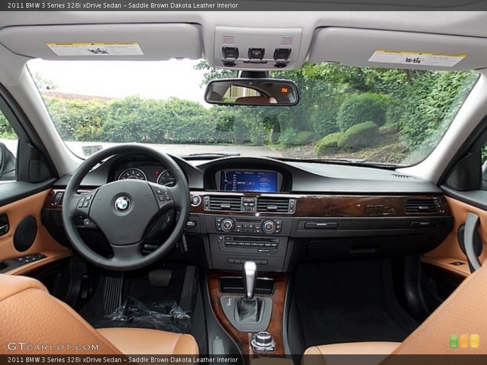 Saddle Brown Dakota Leather Interior Dashboard for the 2011 BMW 3 Series 328i xDrive Sedan #105134234