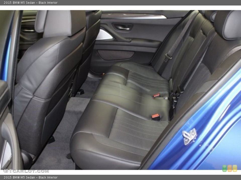 Black Interior Rear Seat for the 2015 BMW M5 Sedan #105134473