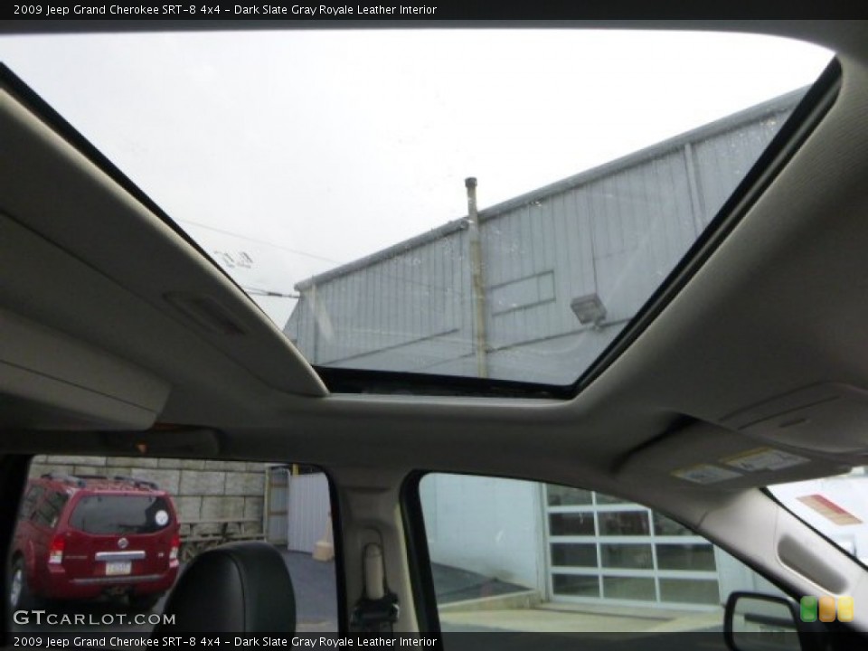Dark Slate Gray Royale Leather Interior Sunroof for the 2009 Jeep Grand Cherokee SRT-8 4x4 #105137167