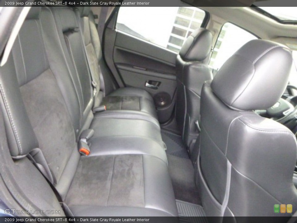 Dark Slate Gray Royale Leather Interior Rear Seat for the 2009 Jeep Grand Cherokee SRT-8 4x4 #105137173