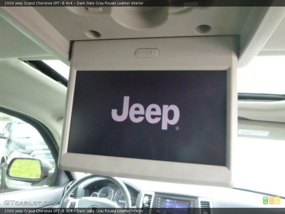 Dark Slate Gray Royale Leather Interior Entertainment System for the 2009 Jeep Grand Cherokee SRT-8 4x4 #105137185