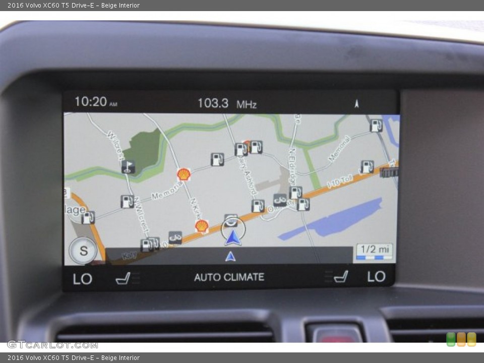 Beige Interior Navigation for the 2016 Volvo XC60 T5 Drive-E #105137392