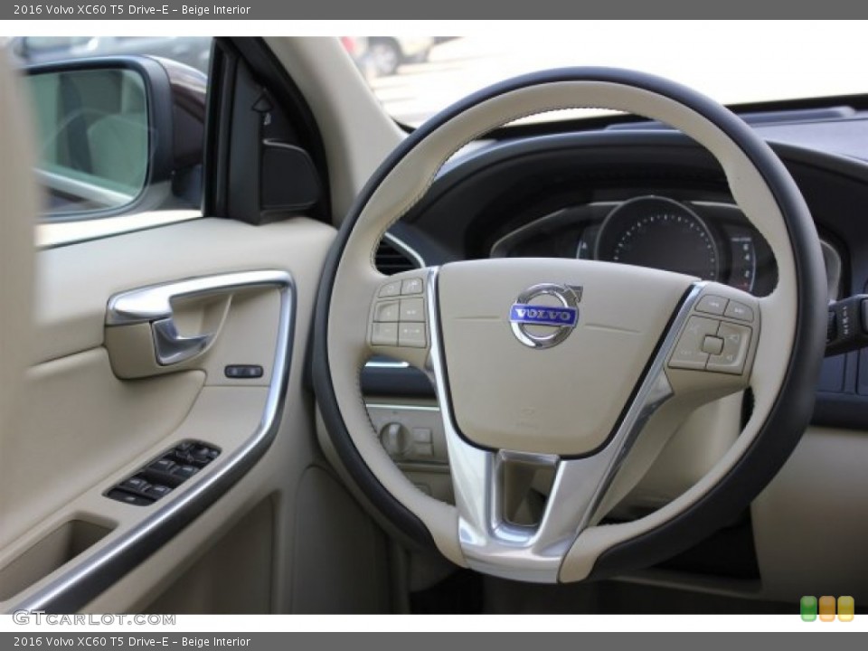 Beige Interior Steering Wheel for the 2016 Volvo XC60 T5 Drive-E #105137707