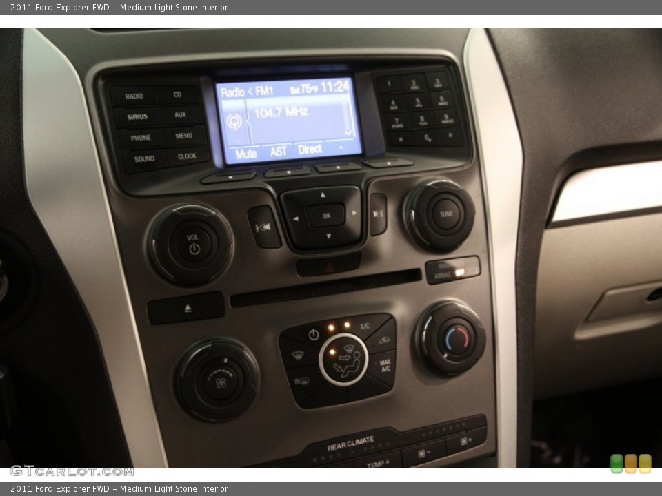 Medium Light Stone Interior Controls for the 2011 Ford Explorer FWD #105152511