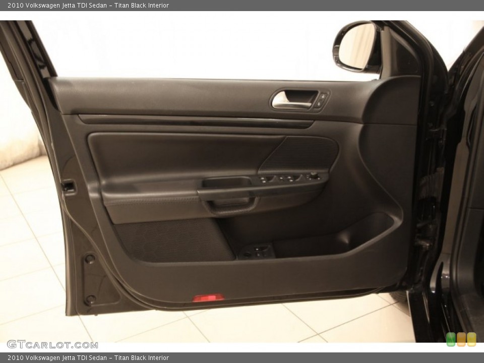 Titan Black Interior Door Panel for the 2010 Volkswagen Jetta TDI Sedan #105157428