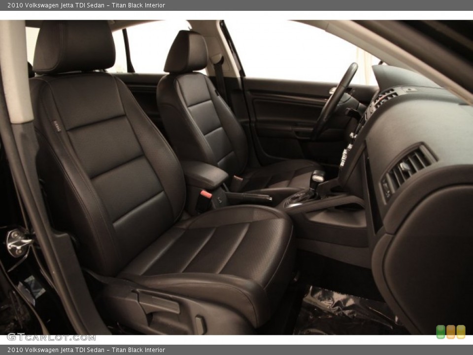Titan Black Interior Front Seat for the 2010 Volkswagen Jetta TDI Sedan #105157524