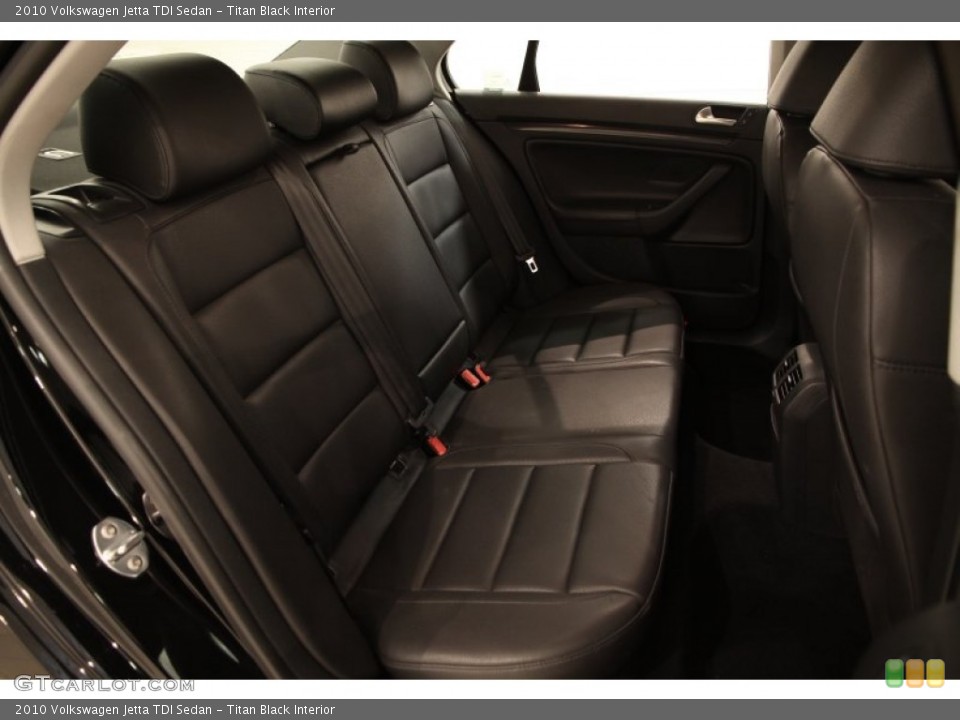 Titan Black Interior Rear Seat for the 2010 Volkswagen Jetta TDI Sedan #105157539