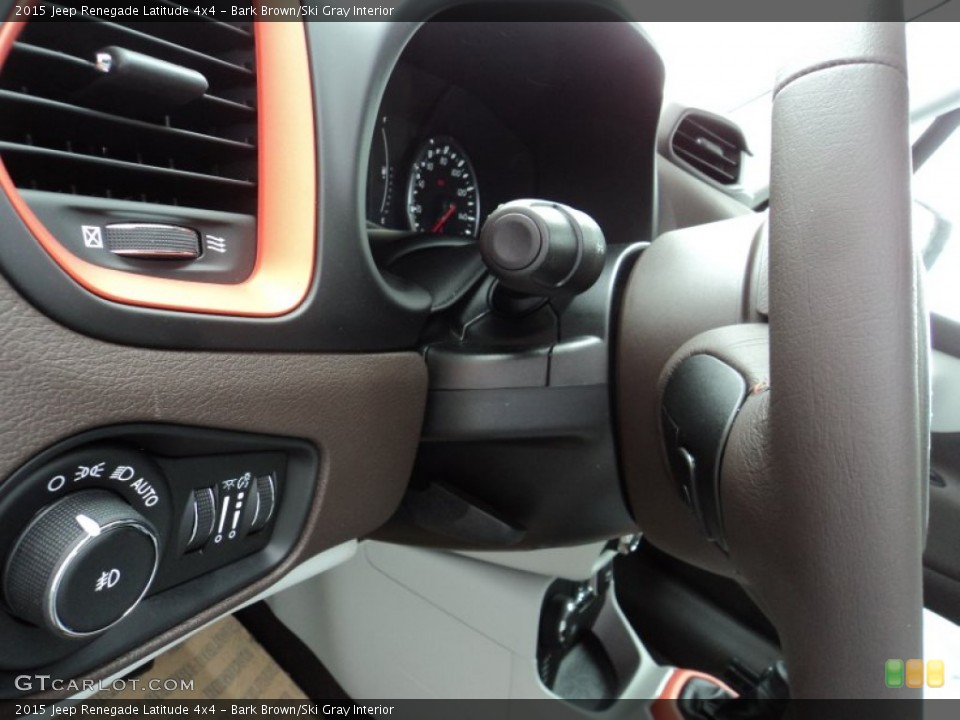 Bark Brown/Ski Gray Interior Controls for the 2015 Jeep Renegade Latitude 4x4 #105162933