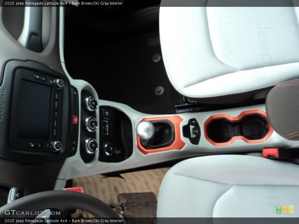 Bark Brown/Ski Gray Interior Controls for the 2015 Jeep Renegade Latitude 4x4 #105162951