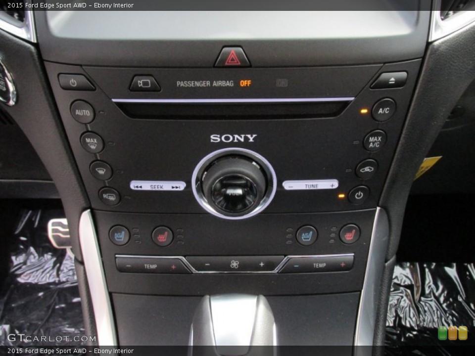 Ebony Interior Controls for the 2015 Ford Edge Sport AWD #105167448