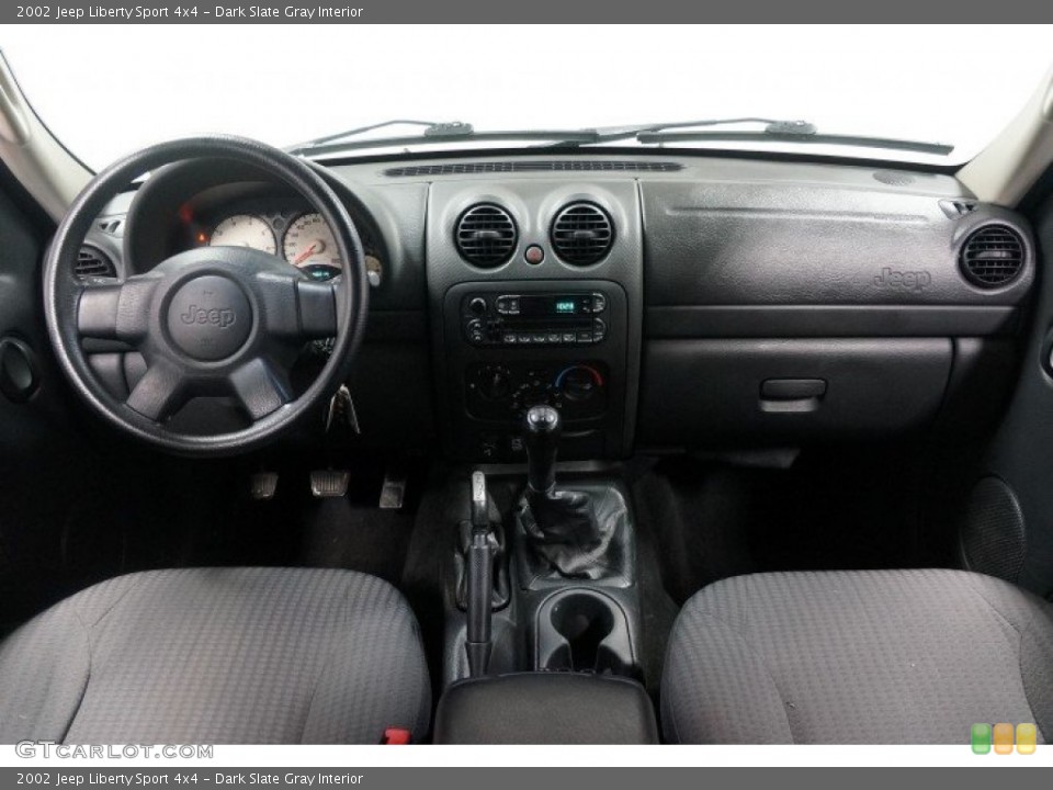 Dark Slate Gray Interior Dashboard for the 2002 Jeep Liberty Sport 4x4 #105169266