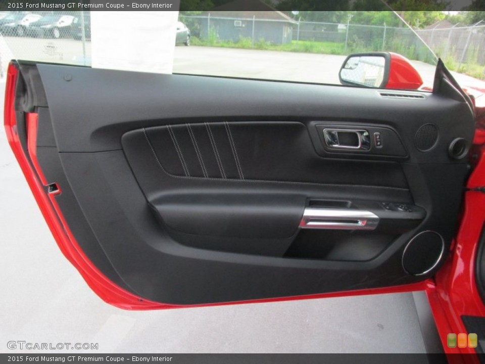 Ebony Interior Door Panel for the 2015 Ford Mustang GT Premium Coupe #105170211
