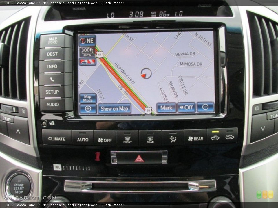 Black Interior Navigation for the 2015 Toyota Land Cruiser  #105170796